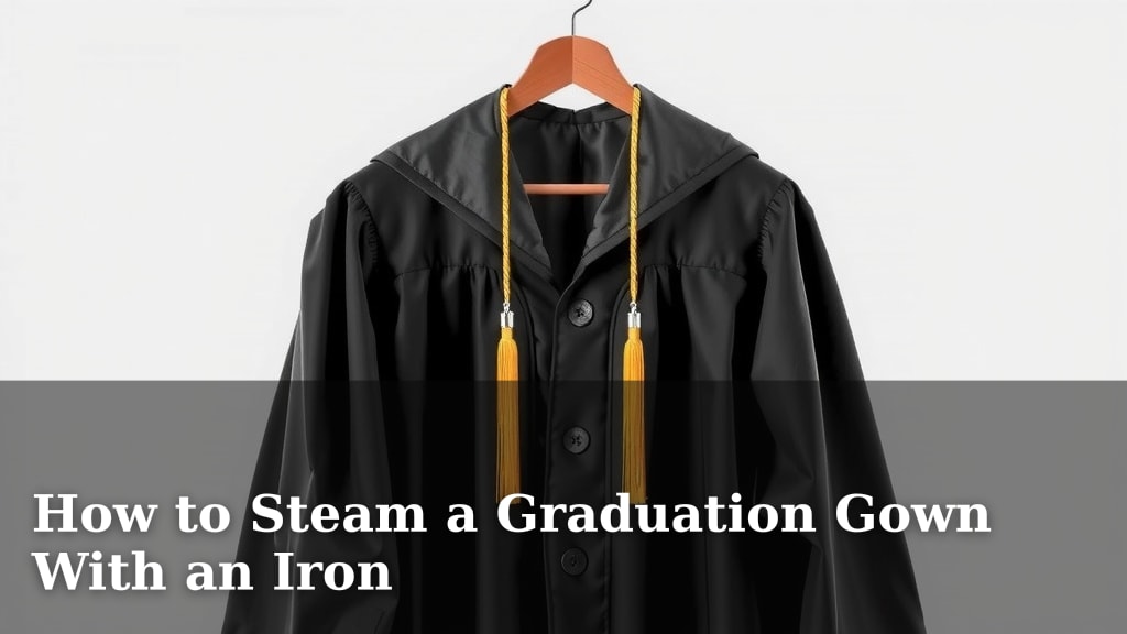 How to Steam a Graduation Gown With an Iron
