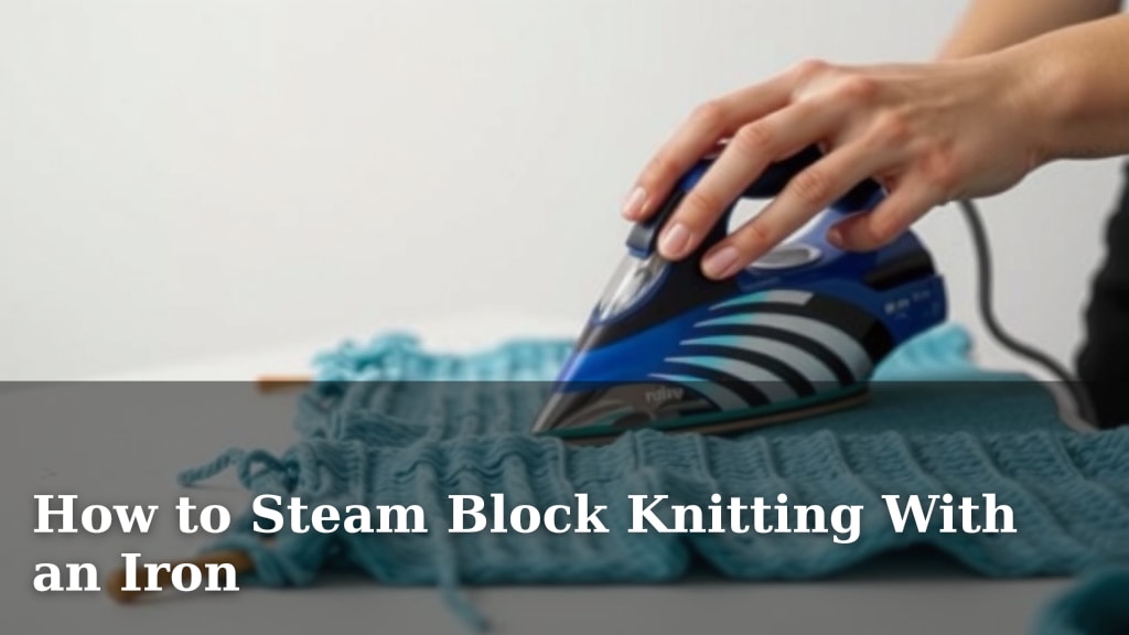 How to Steam Block Knitting With an Iron