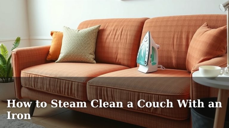 How to Steam Clean a Couch With an Iron