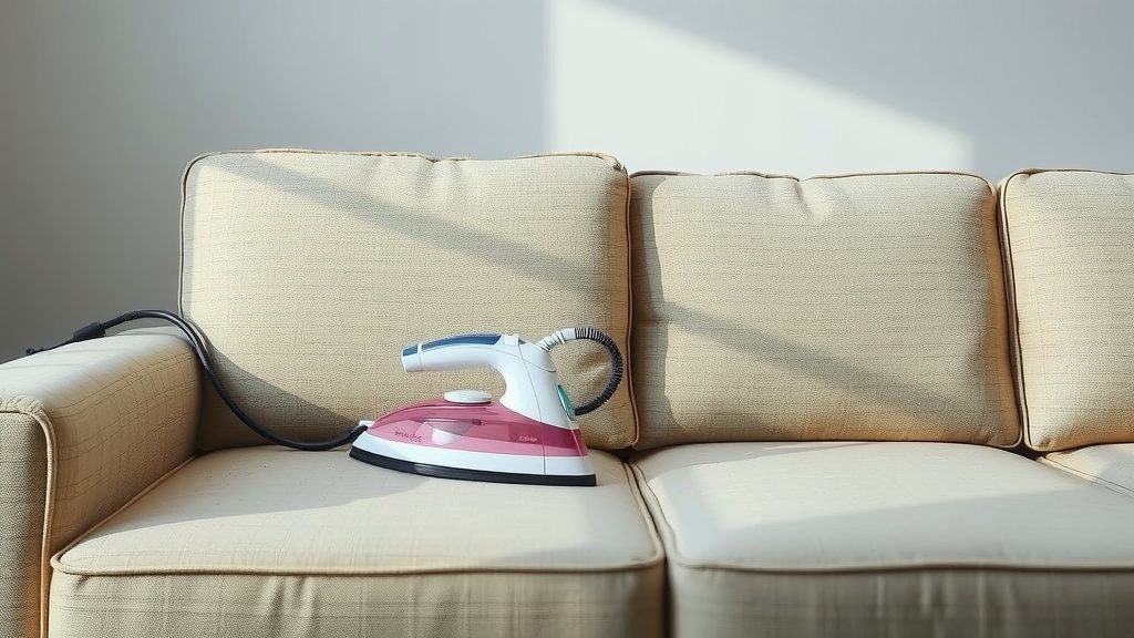 DIY Steam Cleaning Your Couch With an Iron
