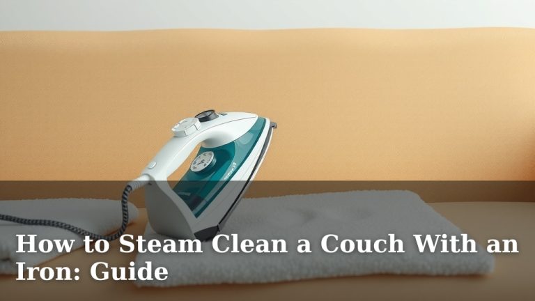 How to Steam Clean a Couch With an Iron: Guide
