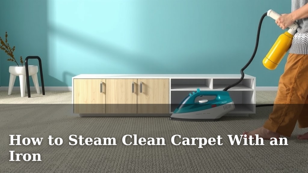 How to Steam Clean Carpet With an Iron