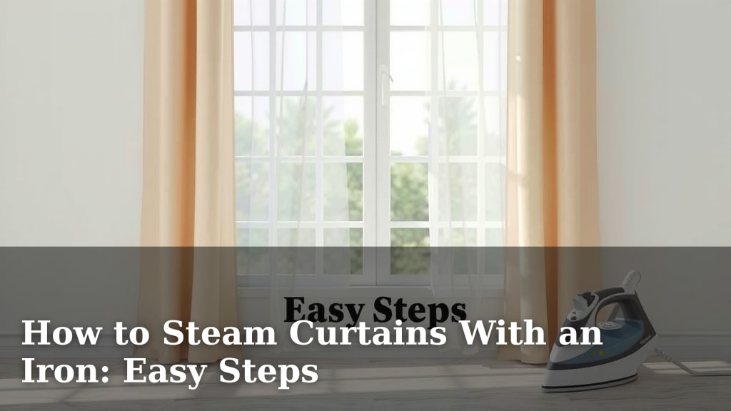 How to Steam Curtains With an Iron: Easy Steps
