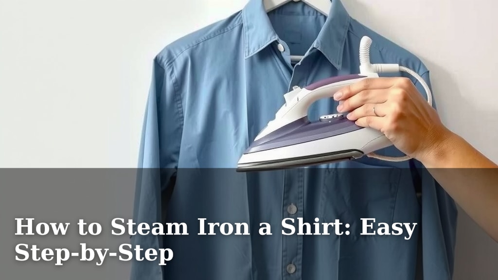 How to Steam Iron a Shirt: Easy Step-by-Step