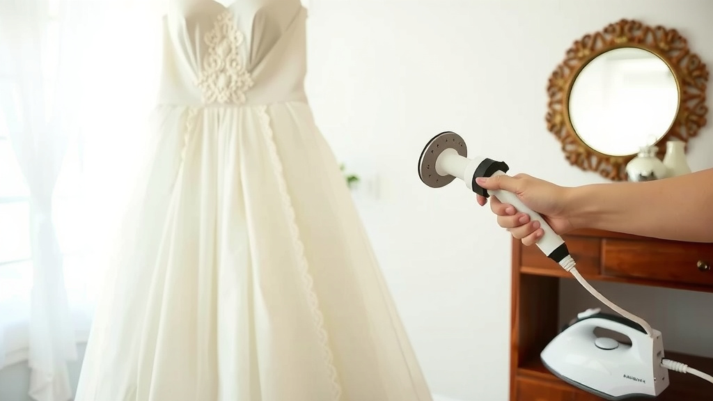 Getting Your Wedding Dress Wrinkle-Free with Steam