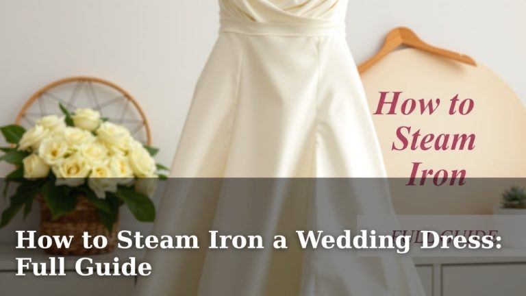 How to Steam Iron a Wedding Dress: Full Guide