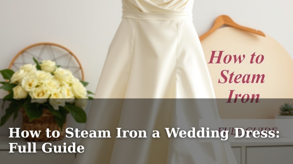 How to Steam Iron a Wedding Dress: Full Guide