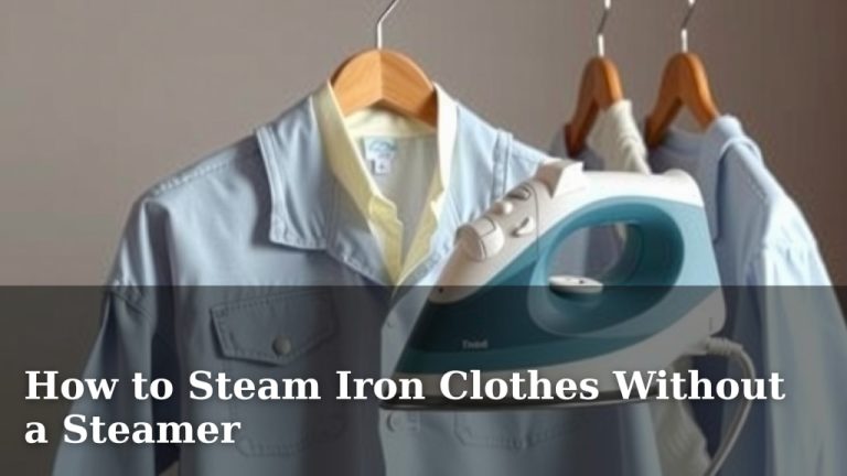 How to Steam Iron Clothes Without a Steamer