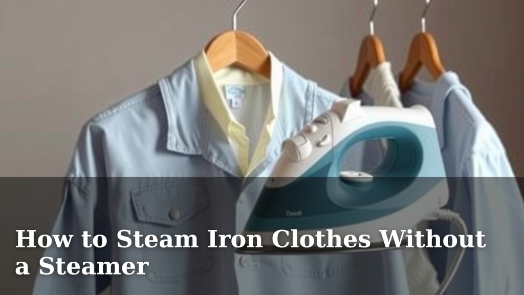How to Steam Iron Clothes Without a Steamer