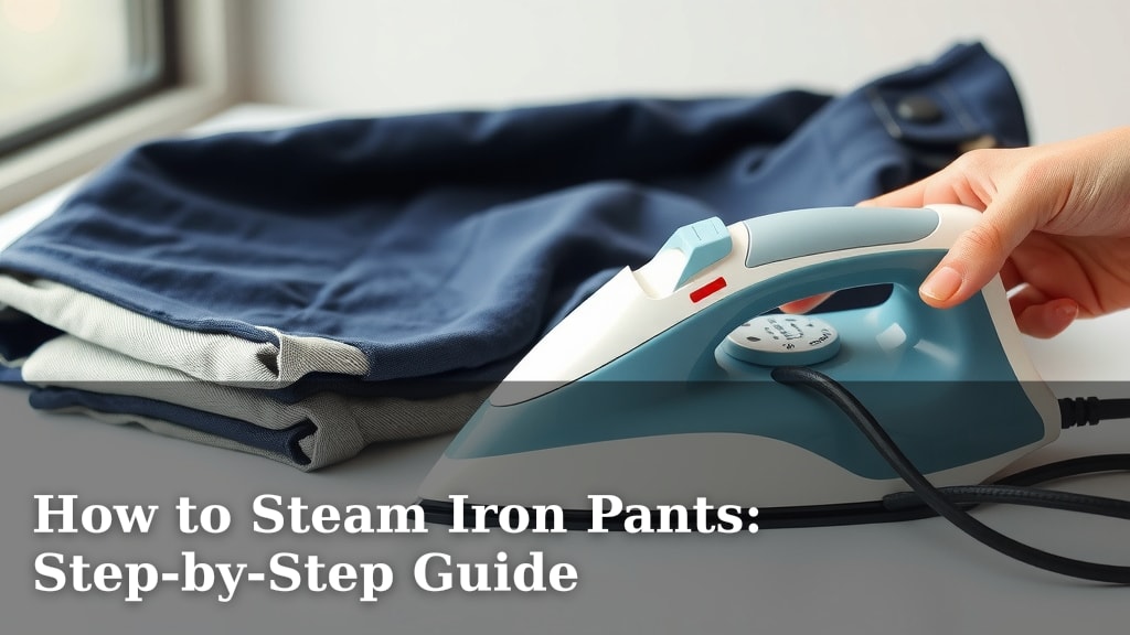How to Steam Iron Pants: Step-by-Step Guide