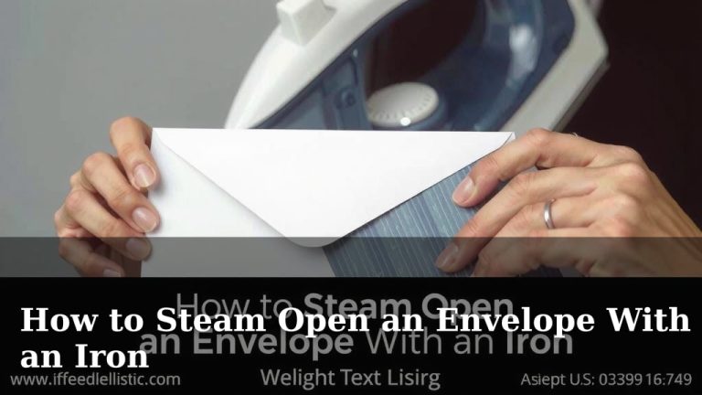How to Steam Open an Envelope With an Iron