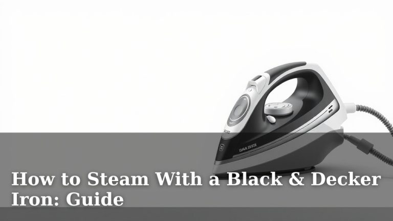How to Steam With a Black & Decker Iron: Guide