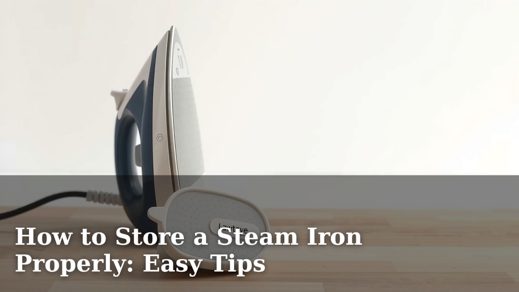 How to Store a Steam Iron Properly: Easy Tips