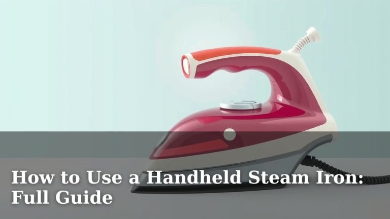 How to Use a Handheld Steam Iron: Full Guide