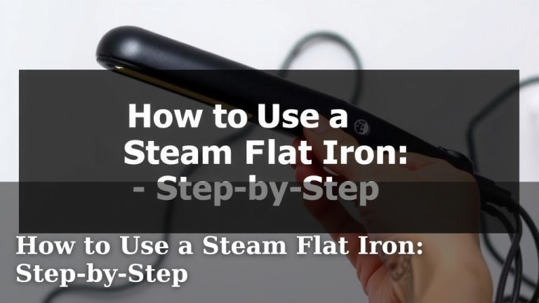 How to Use a Steam Flat Iron: Step-by-Step