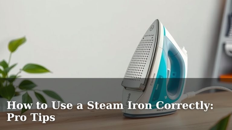 How to Use a Steam Iron Correctly: Pro Tips