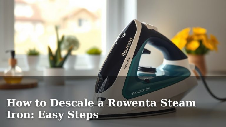 How to Descale a Rowenta Steam Iron: Easy Steps