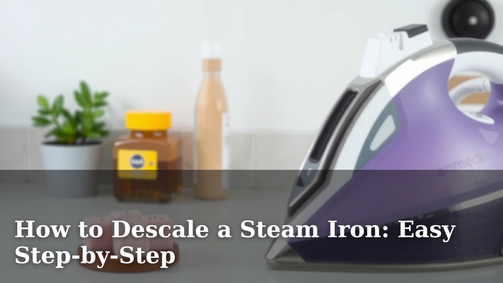 How to Descale a Steam Iron: Easy Step-by-Step