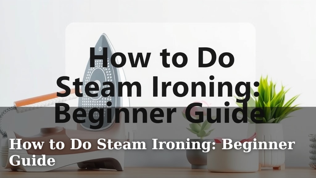 How to Do Steam Ironing: Beginner Guide