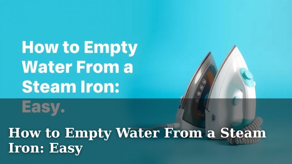 How to Empty Water From a Steam Iron: Easy