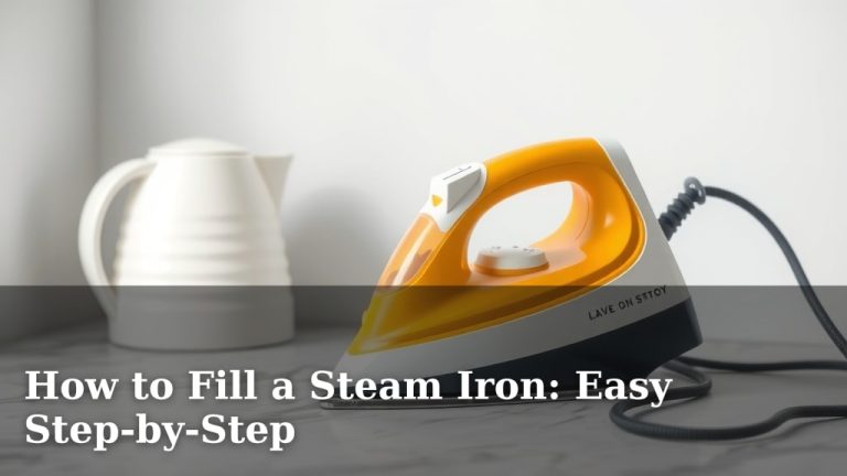 How to Fill a Steam Iron: Easy Step-by-Step