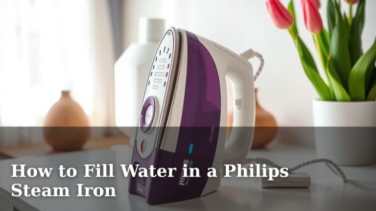 How to Fill Water in a Philips Steam Iron