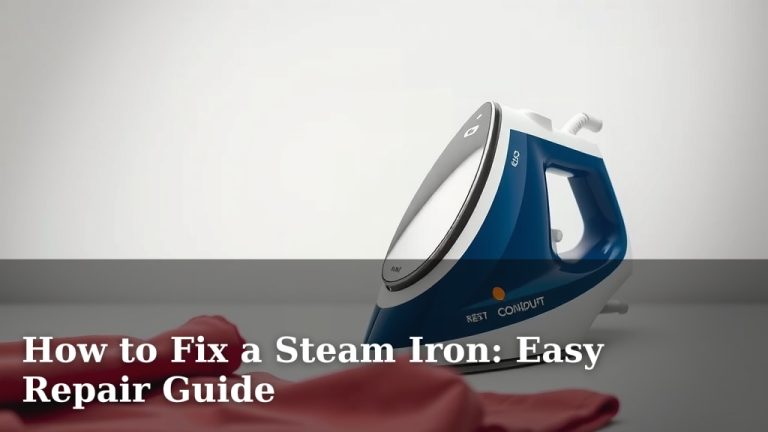 How to Fix a Steam Iron: Easy Repair Guide
