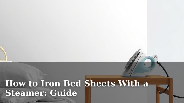 How to Iron Bed Sheets With a Steamer: Guide