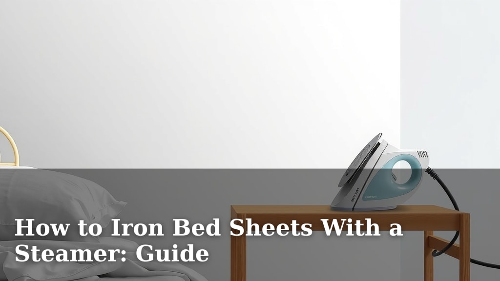 How to Iron Bed Sheets With a Steamer: Guide