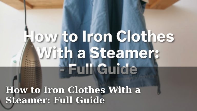 How to Iron Clothes With a Steamer: Full Guide
