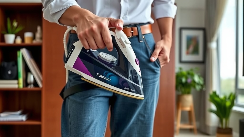 Quickly De-Wrinkle Your Pants with a Steamer