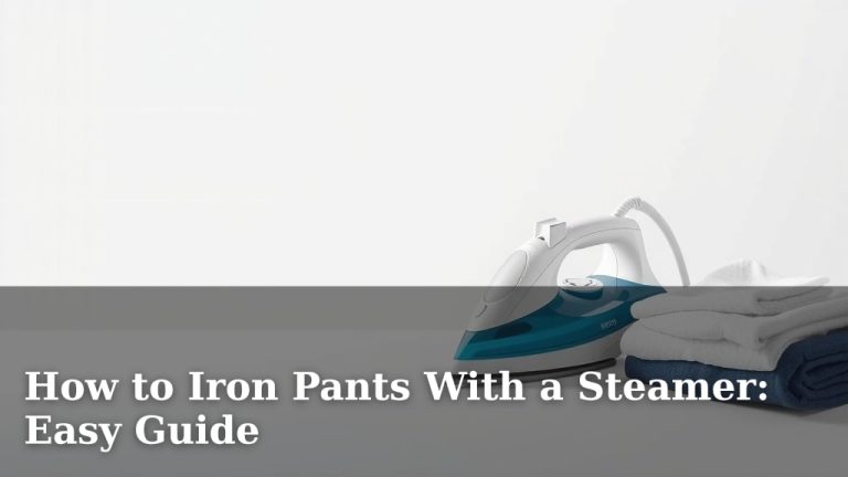 How to Iron Pants With a Steamer: Easy Guide