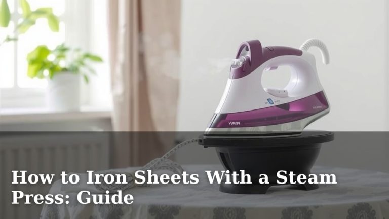 How to Iron Sheets With a Steam Press: Guide