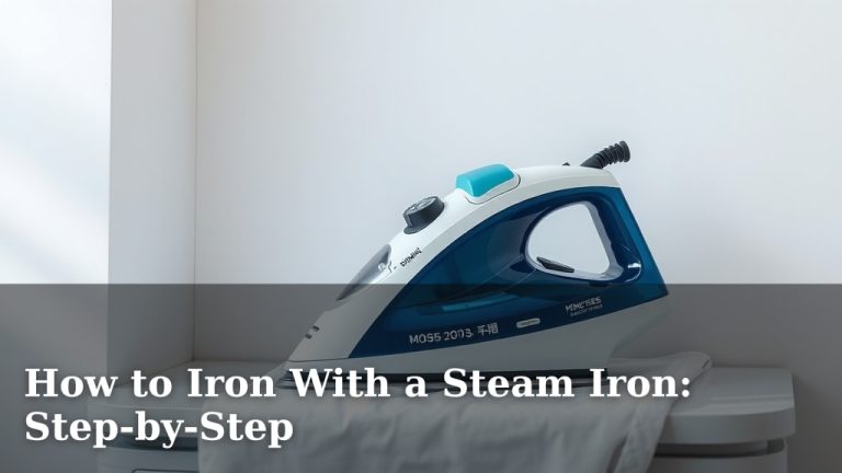 How to Iron With a Steam Iron: Step-by-Step