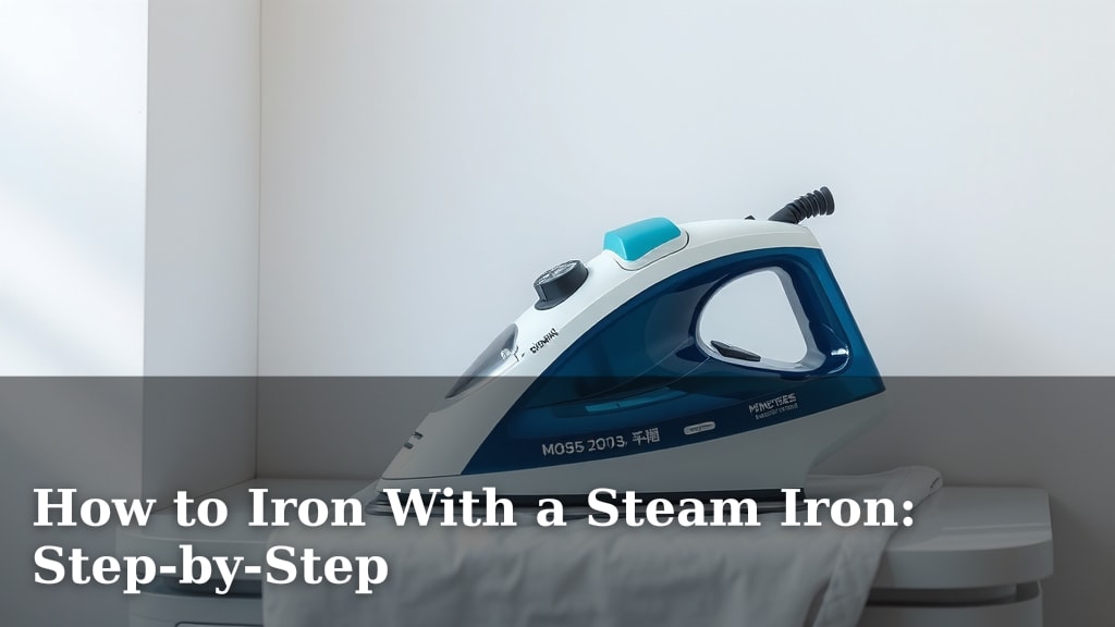 How to Iron With a Steam Iron: Step-by-Step