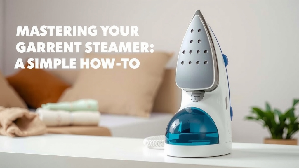 Mastering Your Garment Steamer: A Simple How-To