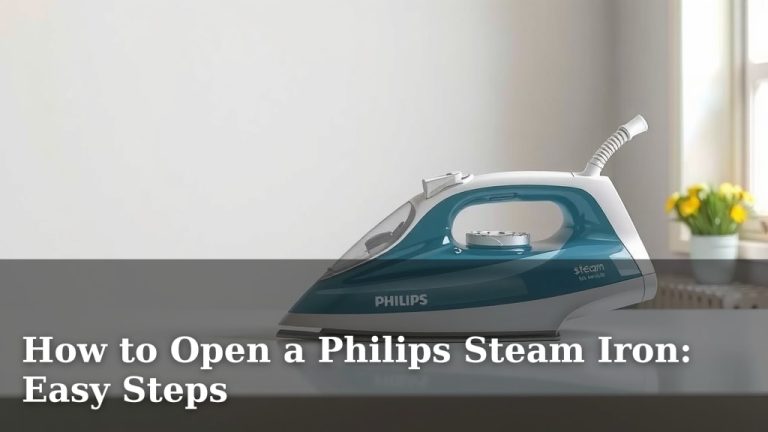 How to Open a Philips Steam Iron: Easy Steps