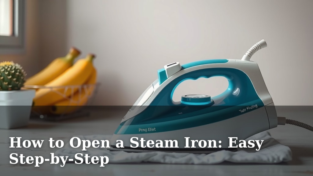 How to Open a Steam Iron: Easy Step-by-Step