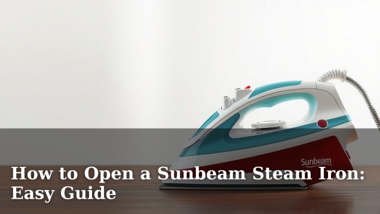 How to Open a Sunbeam Steam Iron: Easy Guide