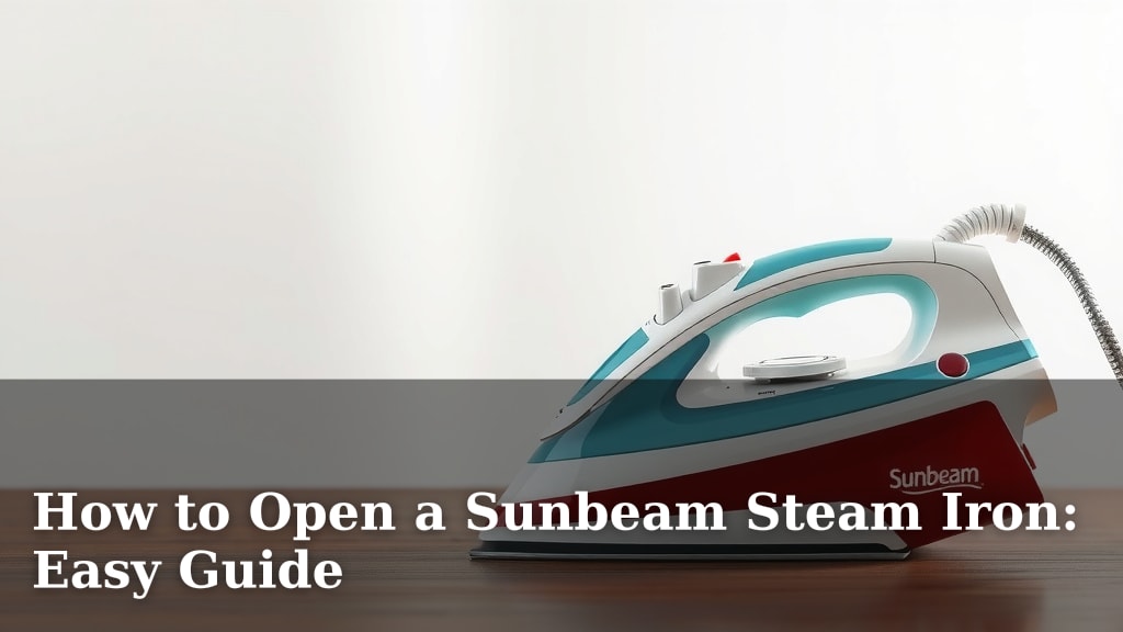 How to Open a Sunbeam Steam Iron: Easy Guide