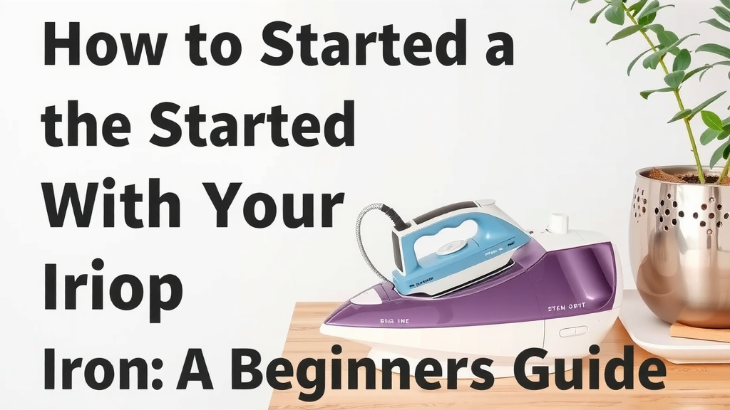 Getting Started with Your Steam Iron: A Beginner's Guide