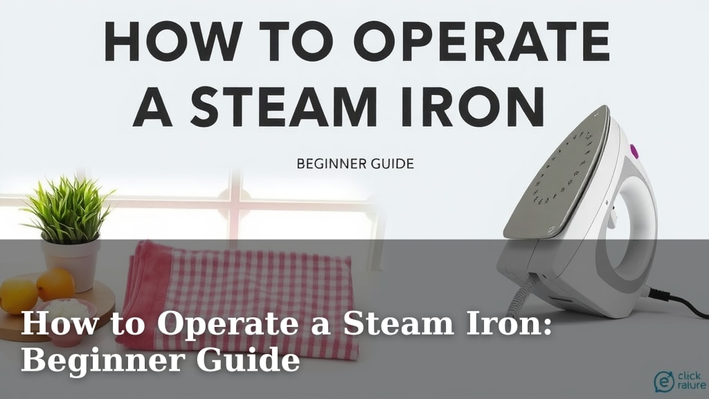 How to Operate a Steam Iron: Beginner Guide