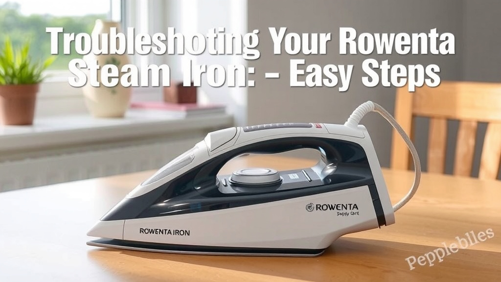 Troubleshooting Your Rowenta Steam Iron: Simple Fixes