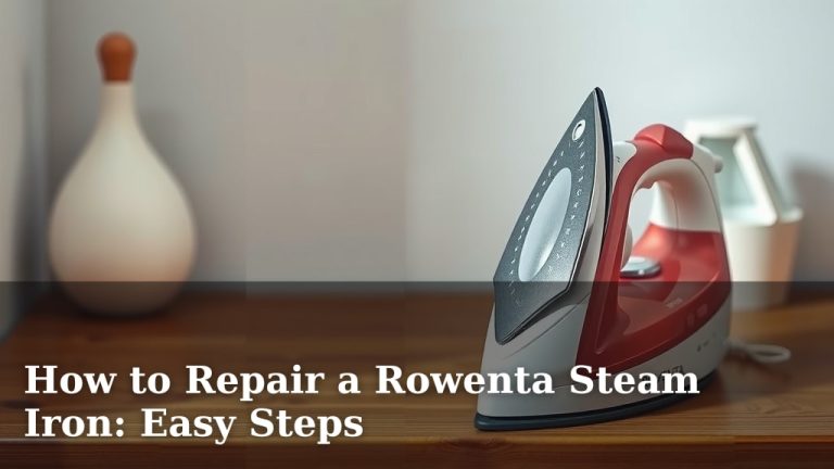 How to Repair a Rowenta Steam Iron: Easy Steps