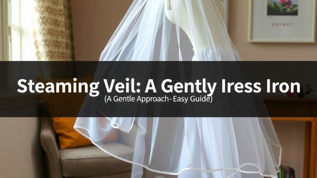Steaming Your Wedding Veil with an Iron: A Gentle Approach
