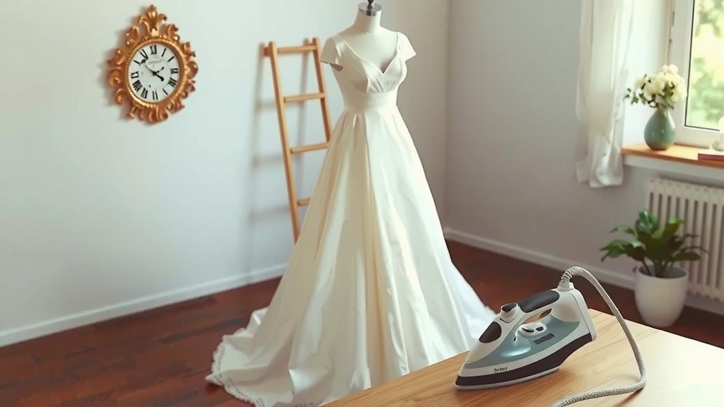 Steaming Your Wedding Dress Safely with an Iron