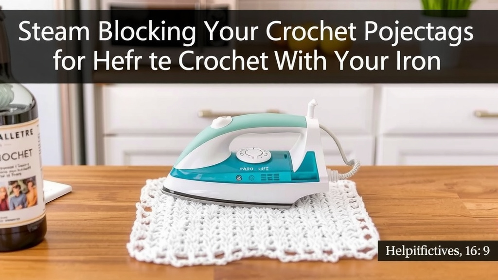 Steam Blocking Your Crochet Projects With an Iron