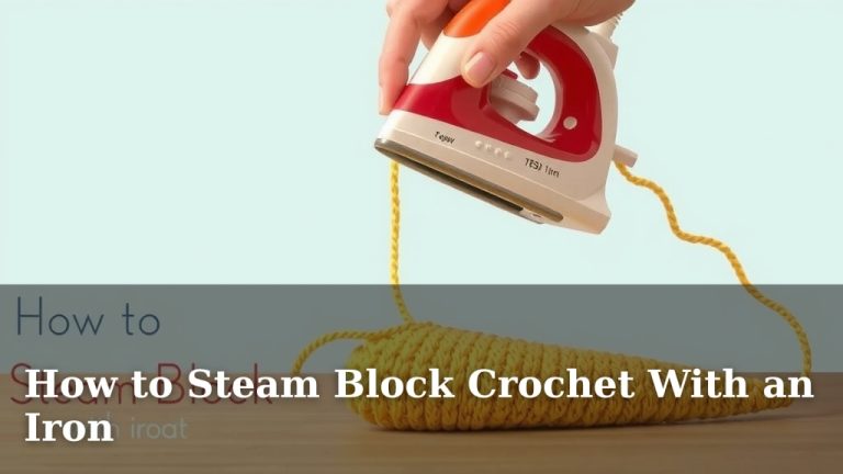 How to Steam Block Crochet With an Iron