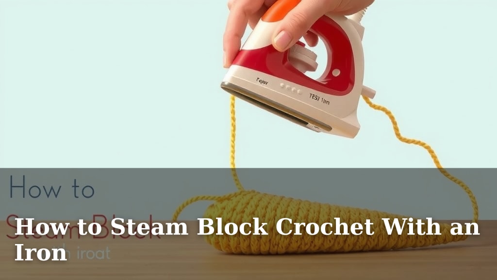 How to Steam Block Crochet With an Iron