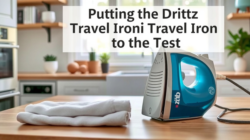 Putting the Dritz Mighty Travel Iron to the Test